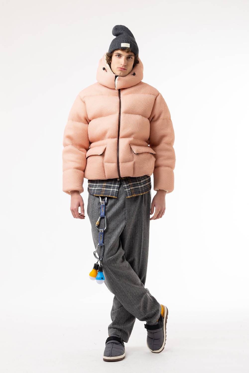 Lc23 Mesh Down Jacket Pink Smaltimento dello stoccaggio