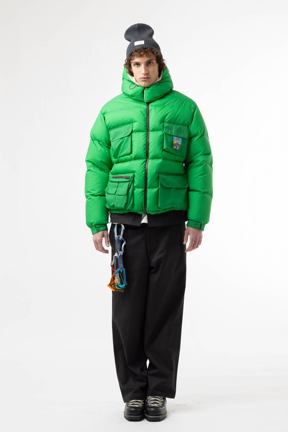 Lc23 Multipocket Down Jacket Green Vendita calda