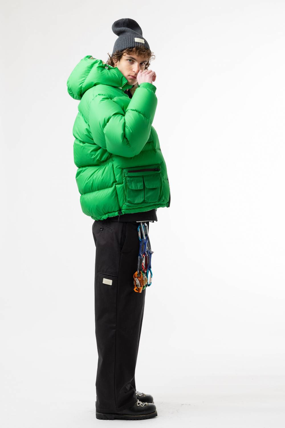 Lc23 Multipocket Down Jacket Green Vendita calda