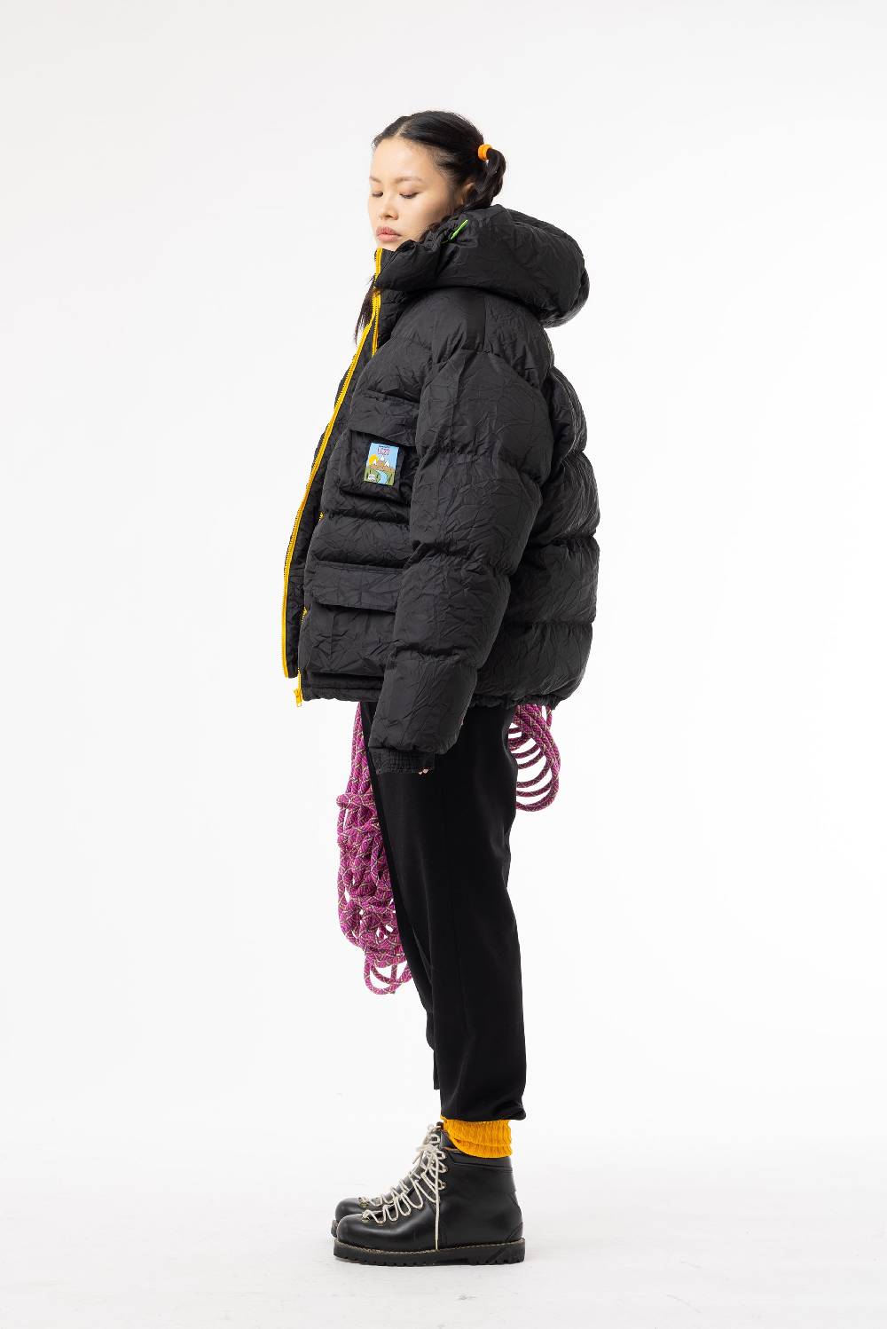 Lc23 Multipocket Down Jacket Black Offerta migliore