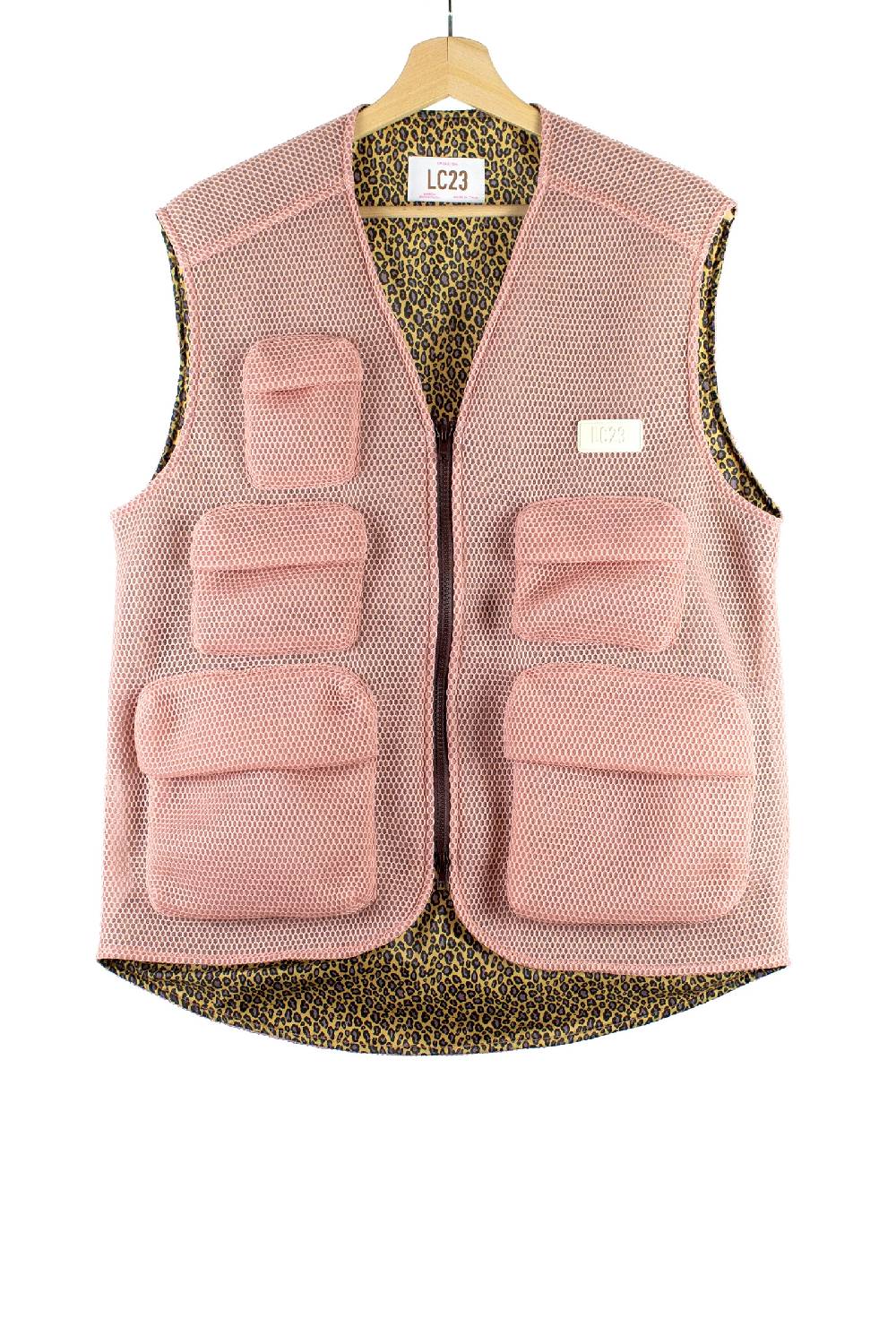 Lc23 Mesh Multipocket Vest Pink Offerte stagionali