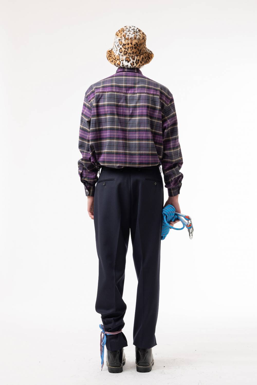 Lc23 Flannel Check Shirt Purple Offerte speciali
