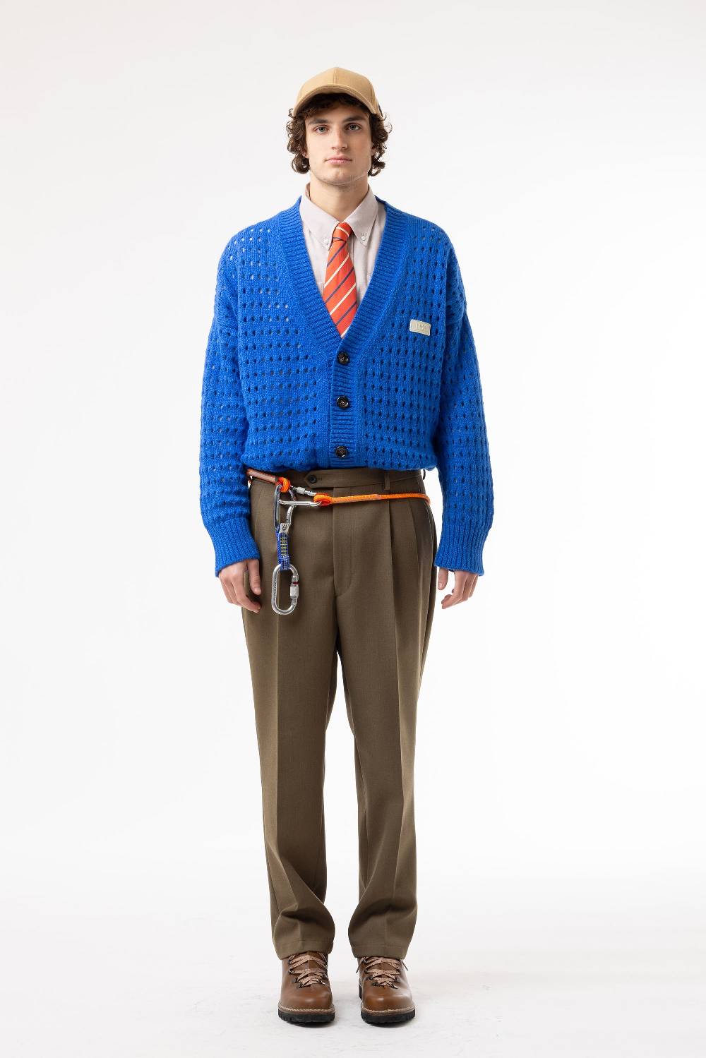 Lc23 Perforated Cardigan Blue Offerta settimanale