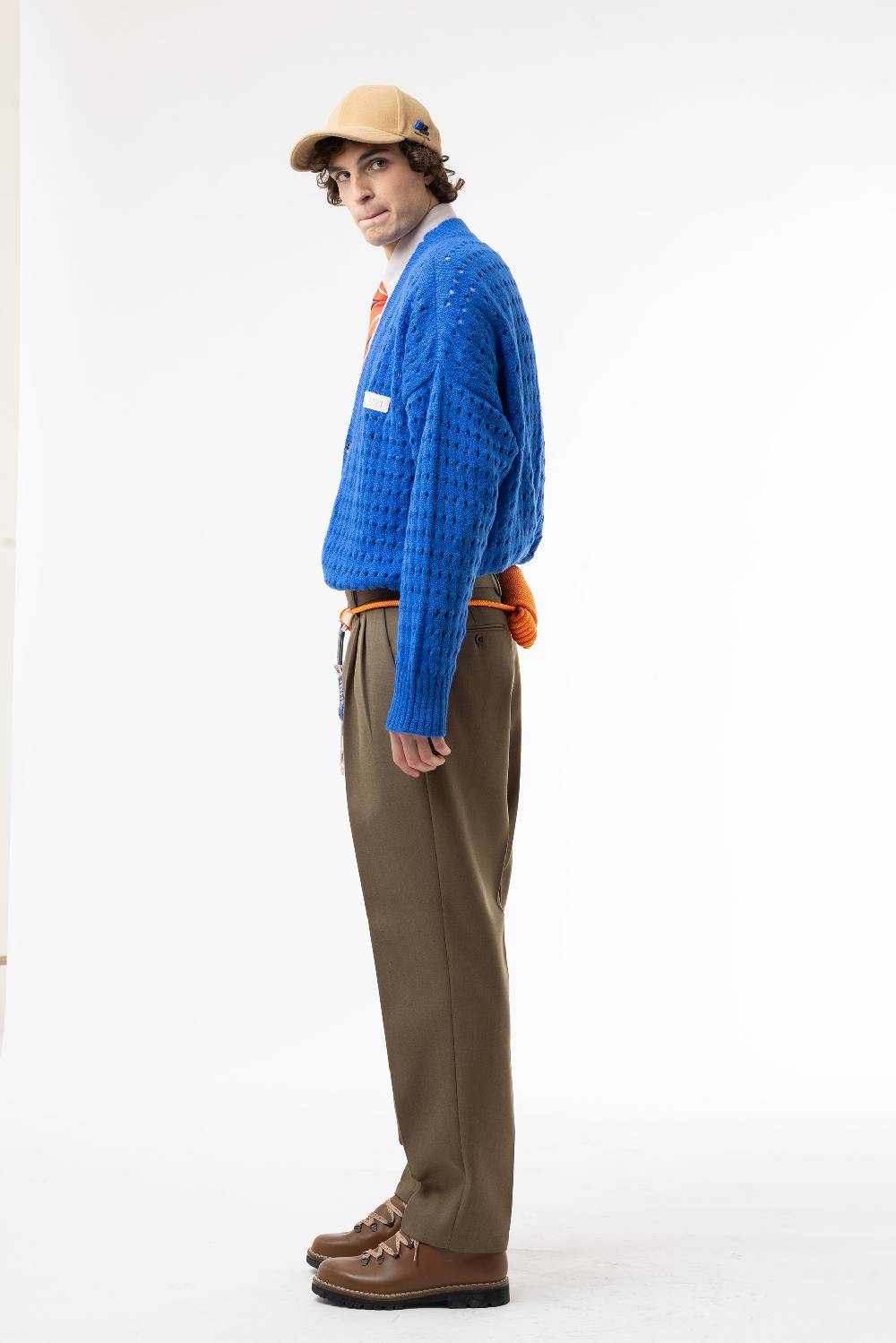 Lc23 Perforated Cardigan Blue Offerta settimanale