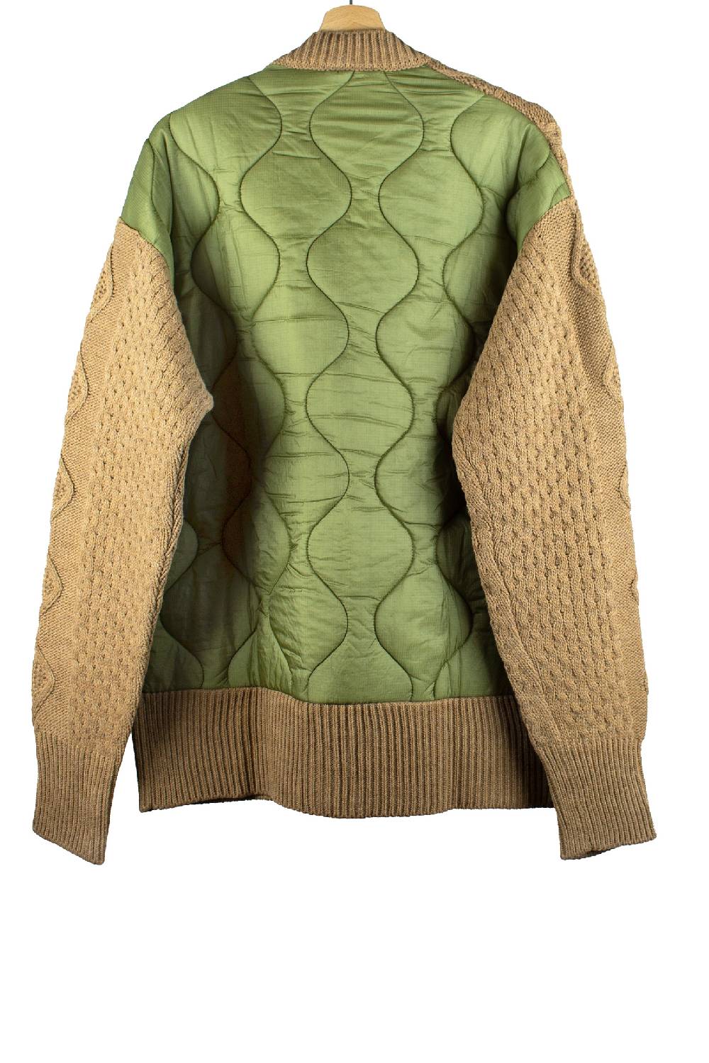 Lc23 Quilted Cardigan Camel Ultimi due giorni