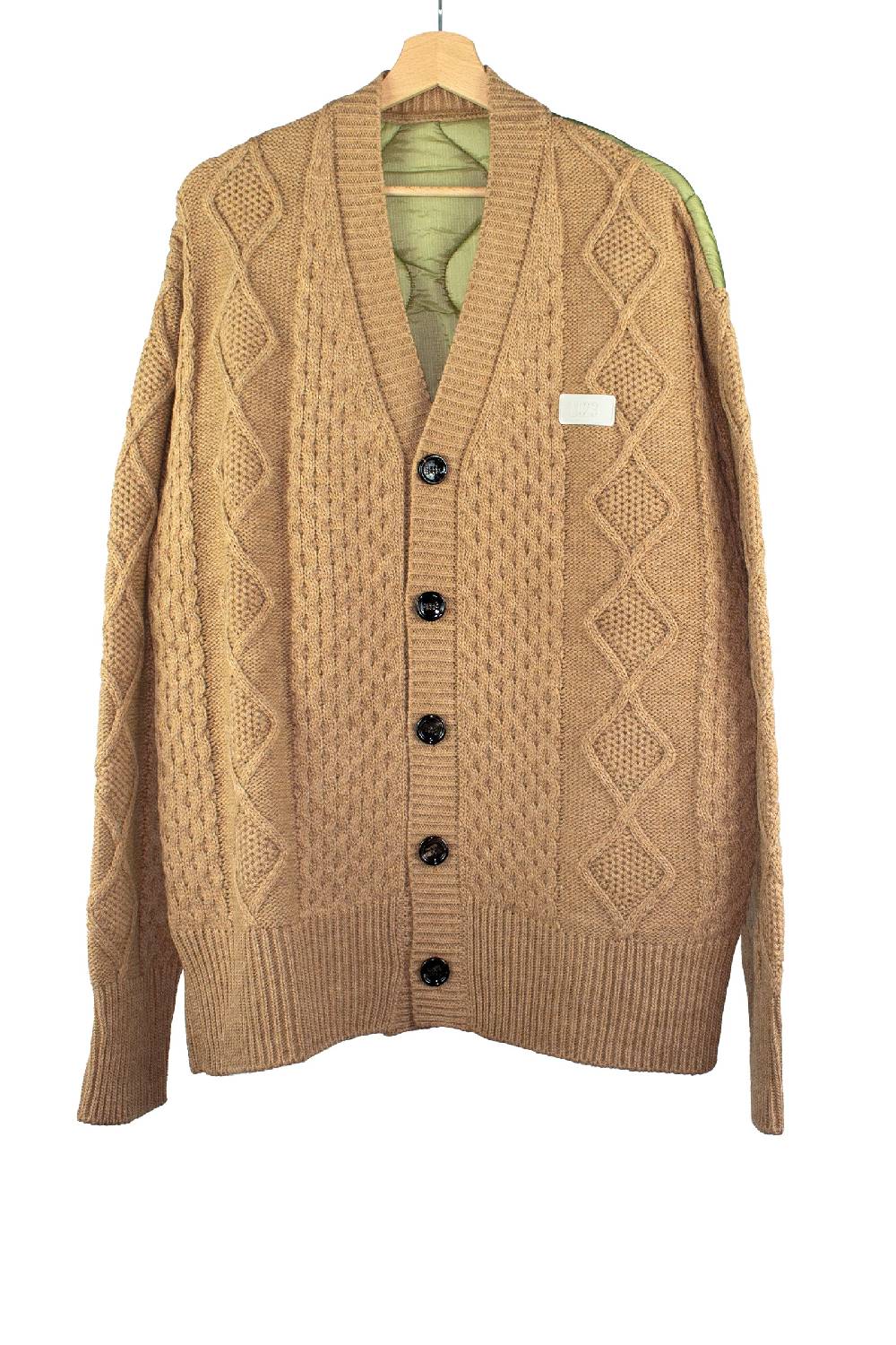 Lc23 Quilted Cardigan Camel Ultimi due giorni