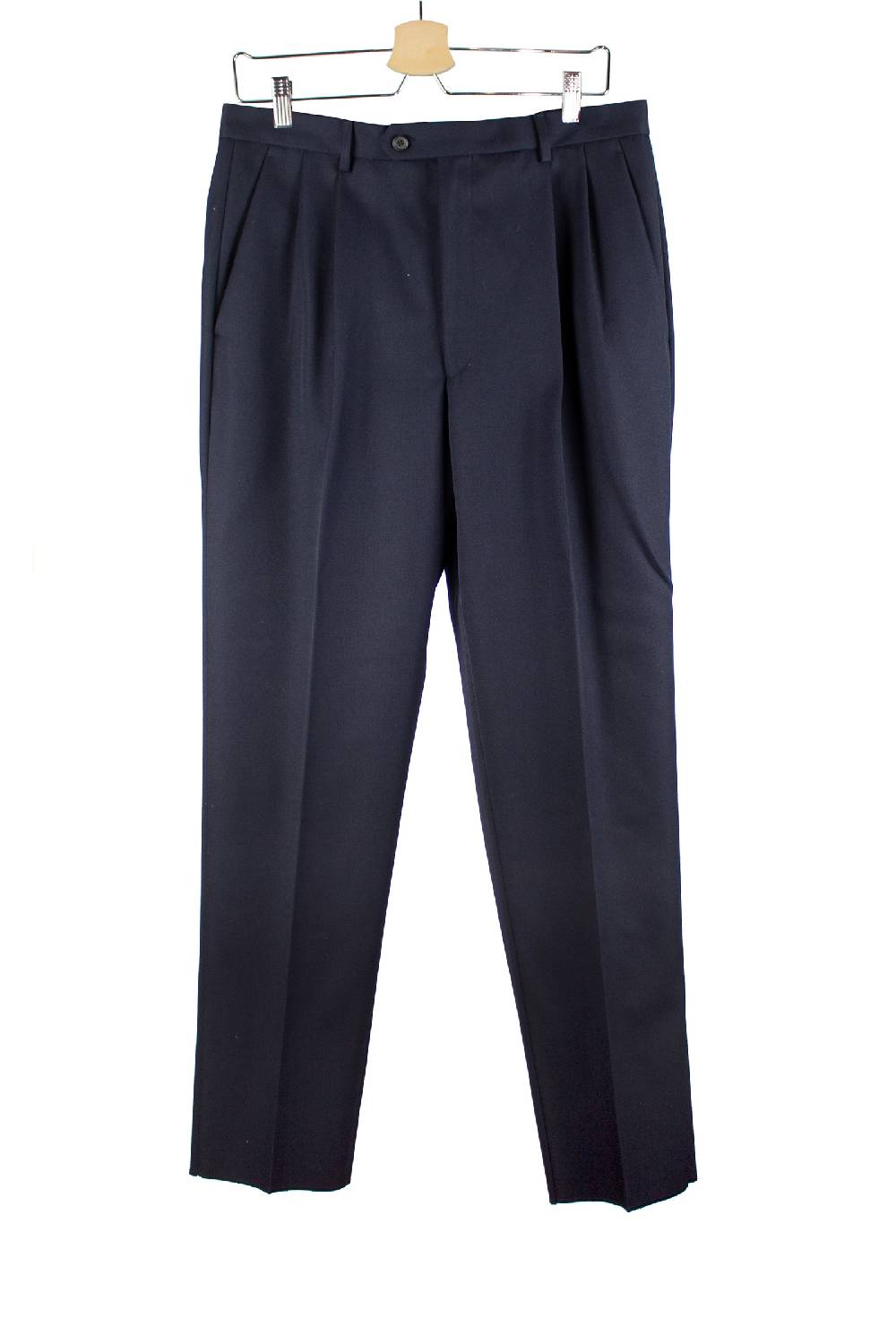 Lc23 Marzotto Wool Navy Trousers Only for today
