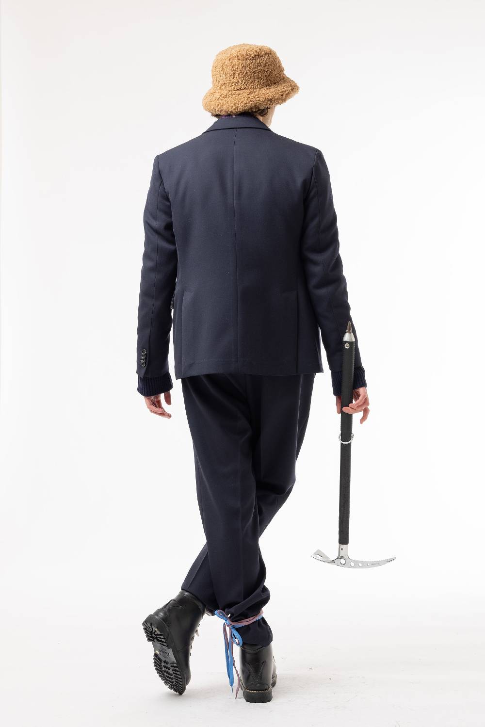 Lc23 Marzotto Wool Navy Trousers Only for today