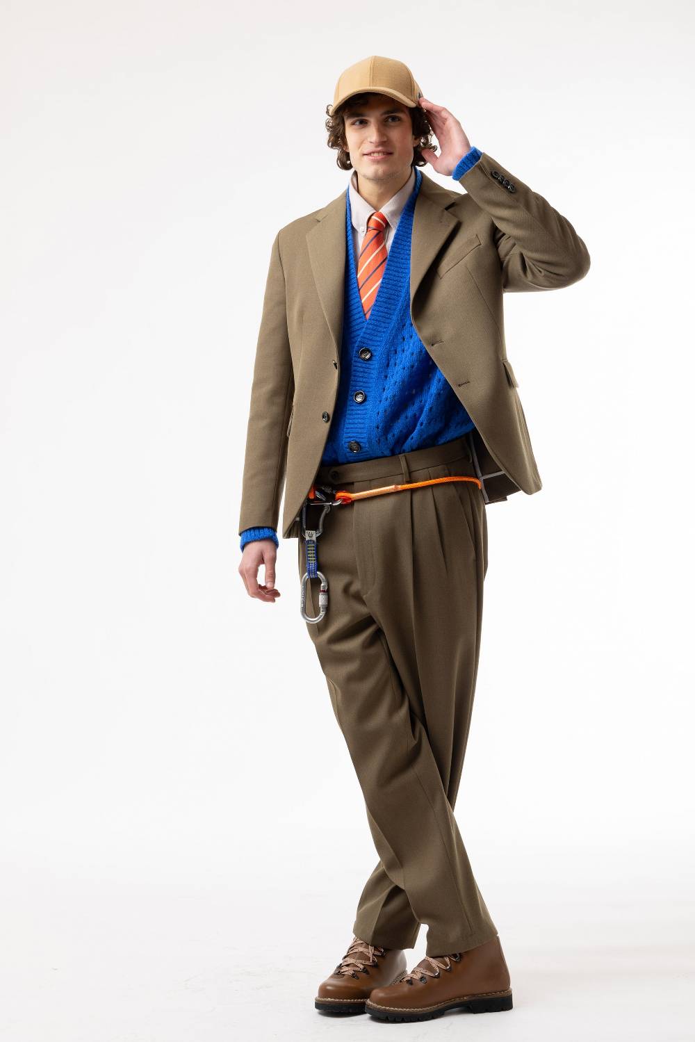 Lc23 Marzotto Wool Olive Trousers Trasporto libero internazionale