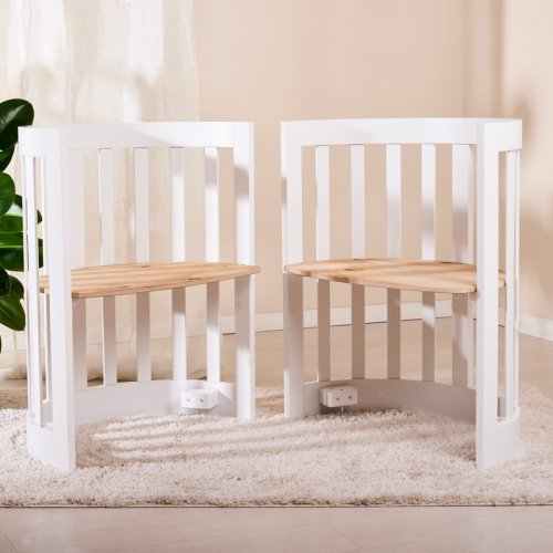 Nanán Culla ovale con kit trasformazione in lettino ed in poltroncine Italia