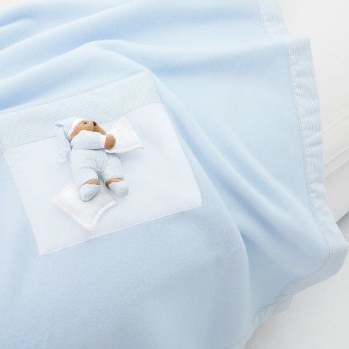 Nanán Copertina carrozzina in pile Puccio azzurra Offerte