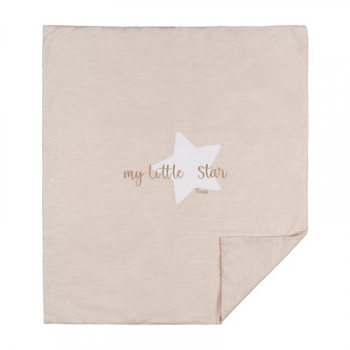 Nanán Copertina per carrozzina beige in jersey "My little star" Vendita Economica