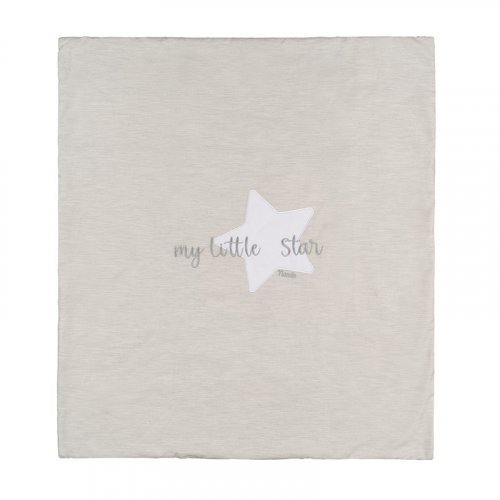 Nanán Copertina per carrozzina grigia in jersey "My little star" Consegna Veloce