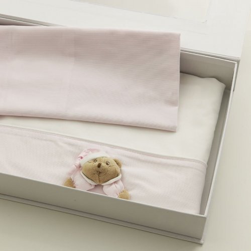 Nanán Lenzuola per MINI-ME set 3 pz Puccio rosa Nuova