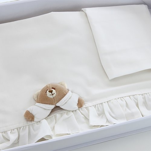 Nanán Set Lenzuola Letto 3pz Tato Panna Nuovo