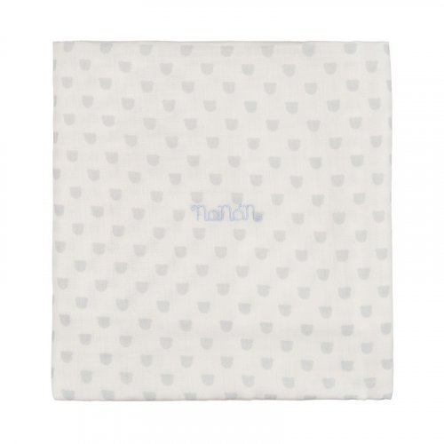 Nanán Mussola all over azzurro 120x120 cm Sottocosto