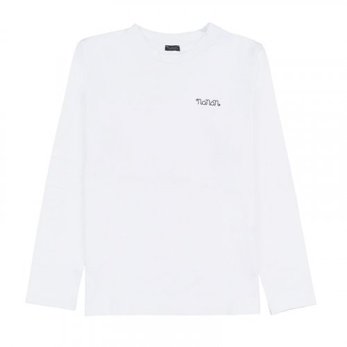 Nanán T-shirt Manica Lunga Bianca Enormi sconti