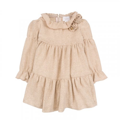 Nanán Abito Beige in Lurex Limitato a 3 giorni