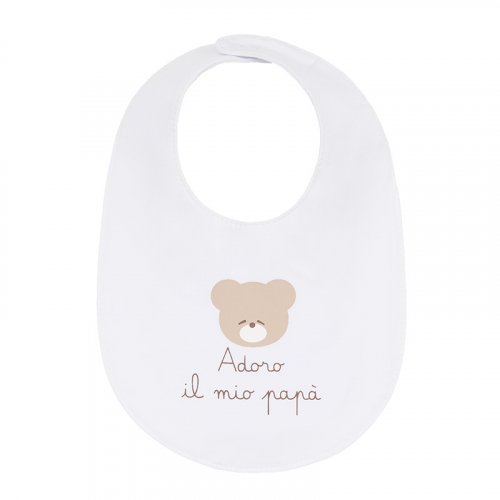 Nanán Bavaglio bianco "Adoro il mio papà" Spedizione Gratuita
