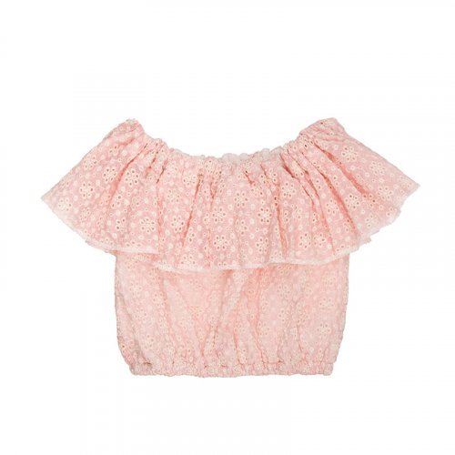 Nanán Blusa in stangallo rosa Moda
