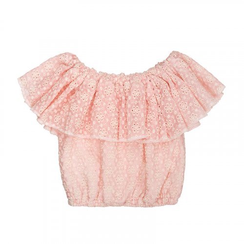 Nanán Blusa in stangallo rosa Moda