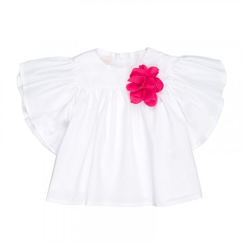 Nanán Blusa in popeline bianca Offerta speciale