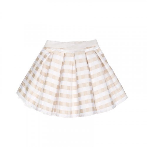 Nanán Gonna a quadretti beige Super Saving Price