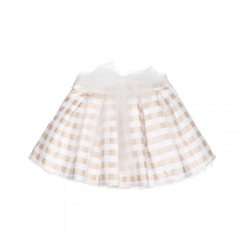 Nanán Gonna a quadretti beige Super Saving Price