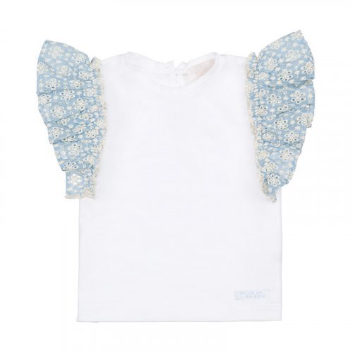 Nanán T-Shirt con frappa azzurra Spedizione Gratuita