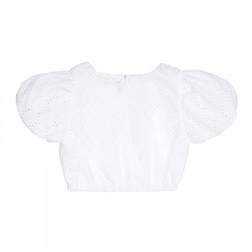 Nanán Top in sangallo bianco Soddisfazione Garantita