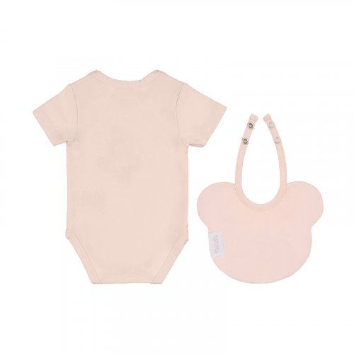 Nanán Confezione regalo beige con body + bavaglino Flash Sale