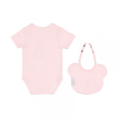 Nanán Confezione regalo rosa con body + bavaglino Fornitura limitata