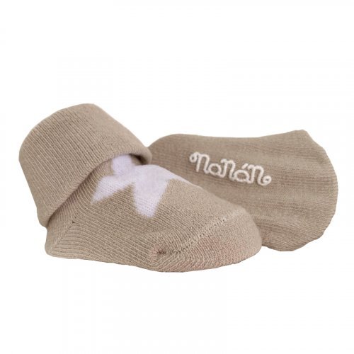 Nanán Calzini con Stella Beige Smaltimento dello stoccaggio