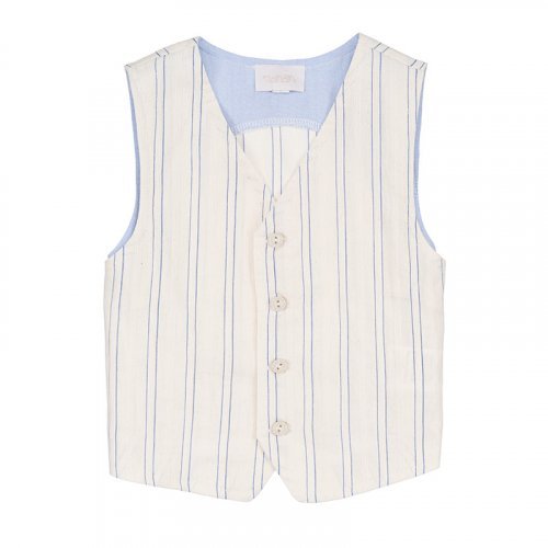 Nanán Gilet panna a righe Liquidazione
