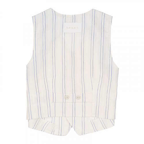 Nanán Gilet panna a righe Liquidazione