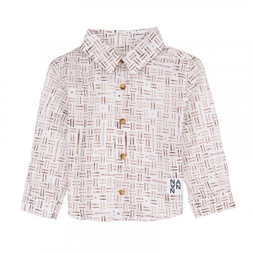Nanán Camicia con fantasia geometrica Ritorno libero