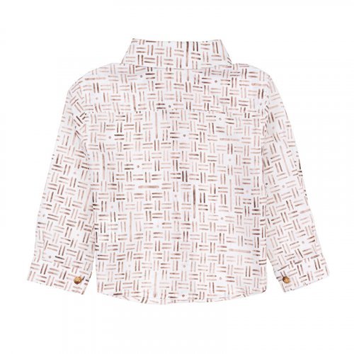 Nanán Camicia con fantasia geometrica Ritorno libero