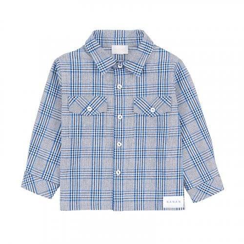 Nanán Giacca/camicia scozzese blu ACQUISTA ORA