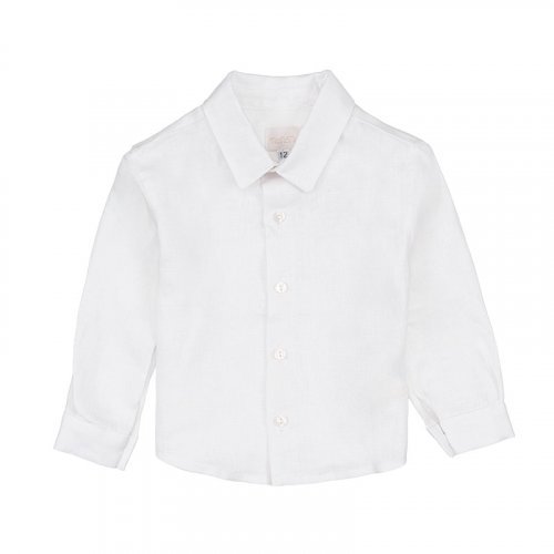 Nanán Camicia in lino bianco Promozione temporanea