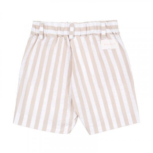 Nanán Bermuda a righe beige Super sconto
