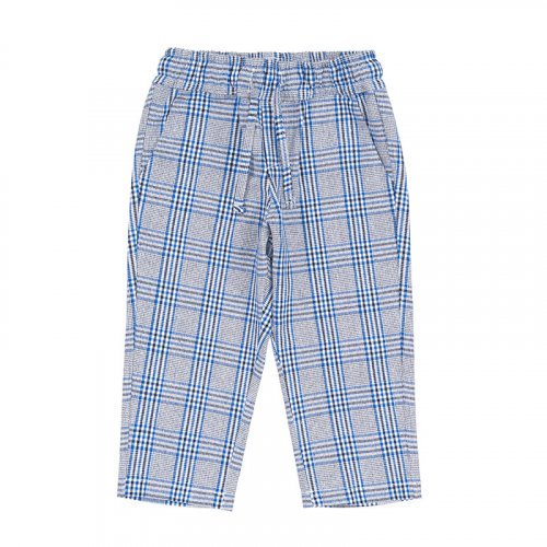 Nanán Pantalone scozzese blu Trasporto libero internazionale