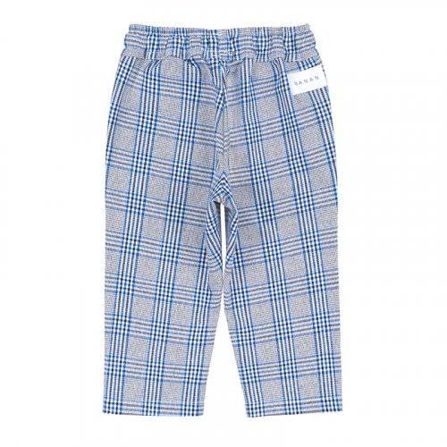 Nanán Pantalone scozzese blu Trasporto libero internazionale