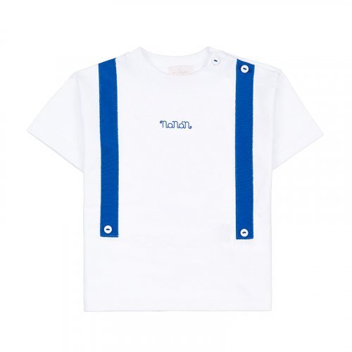 Nanán T-shirt c/bretelle bianco Consegna Veloce