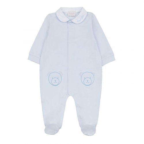 Nanán Tutina Aperta Davanti C/Colletto Azzurro Saldi Di Fabbrica