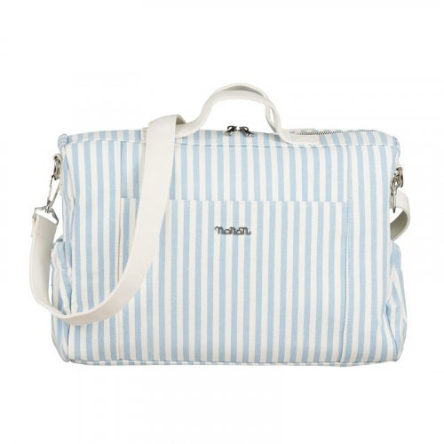 Nanán Borsa passeggio canvas azzurra Latest fashion