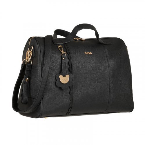 Nanán Borsa passeggio c/fasciatoio nero Liquidazione