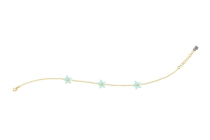 Nanán Bracciale Stelle Azzurre Argento Acquista Ora