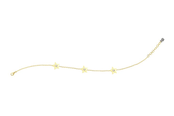 Nanán Bracciale Stelle Gialle Argento Promozione Limitata