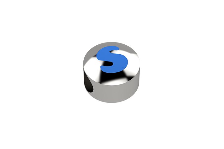Nanán Cursore lettera azzurra S - Ag 925 Offerte