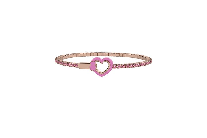 Nanán Bracciale Tennis BIMBO/A rosa Smaltimento dello stoccaggio